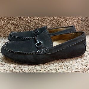 Vionic Charcoal Suede Leather Slip-On Loafers